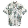 Рубашка с коротким рукавом с открытым воротником 60-х годов с животным принтом Мужская Б/У