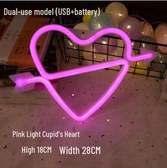 Manufacturer's New LED Neon Light: Lightning Cloud, Planet, Heart, Rainbow – Perfect for Christmas Night Décor.