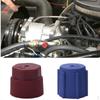 4 Pieces Conditioning Service Port R134a Side Air Conditioner Cap 13mm Blue & 16mm Brown