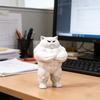 Напечатанная на 3D-принтере мускулистая фигурка кота, статуэтка сильного кота, украшение для дома, офиса, рабочего стола, подарок для любителей фитнеса