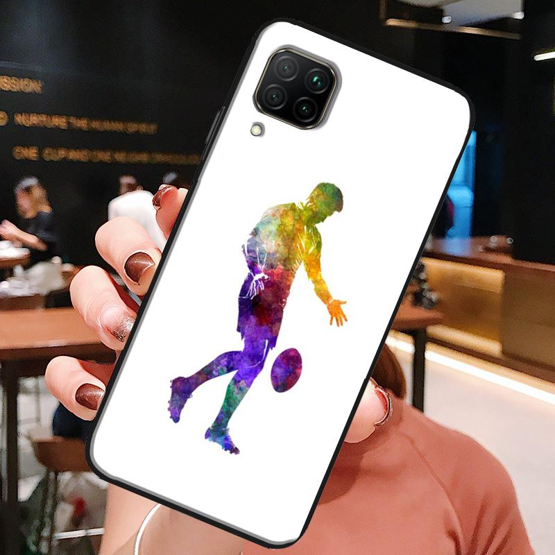 Rugby Ball For Huawei Honor X8a X7a X9a X8 50 70 90 Lite Magic5 Pro P20 P30 P40 P50 P60 Nova 9 5T Case
