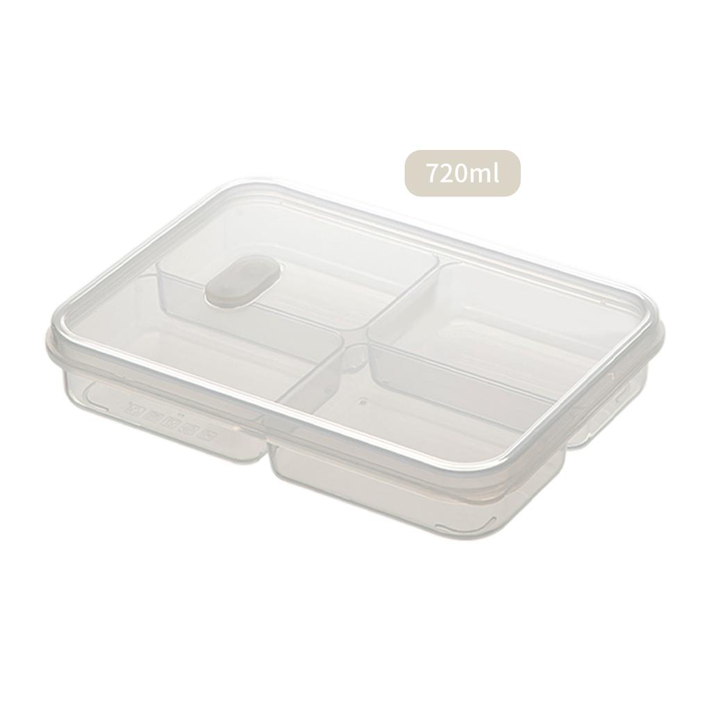 4/6-секционный герметичный контейнер для хранения свежих продуктов в холодильнике с крышкой, пластиковый контейнер для хранения продуктов в морозильной камере, многоразовый контейнер для пищевых продуктов для кухни