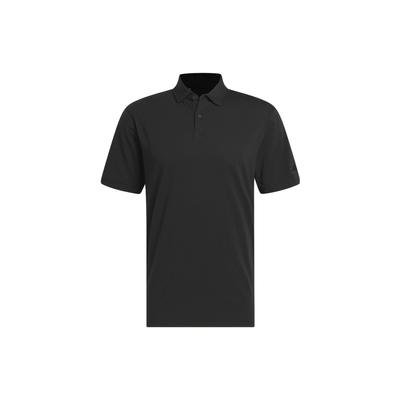 Go-To Polo Solid Logo Collar Sports Short Sleeve Polo Shirt Men Tops Black HY7165