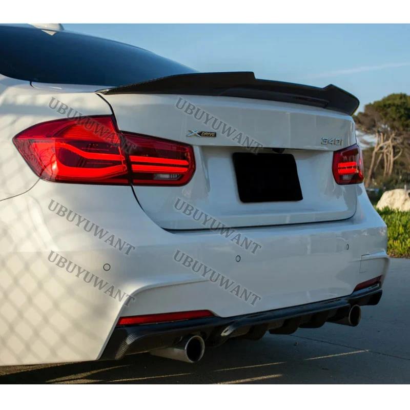 For BMW F30 3 Series 4Dr 2012-2018 F80 M3 Sedan 2014-2019 PSM Style ABS Rear Trunk Boot Lid Car Spoiler Ducktail Lip WingGood product