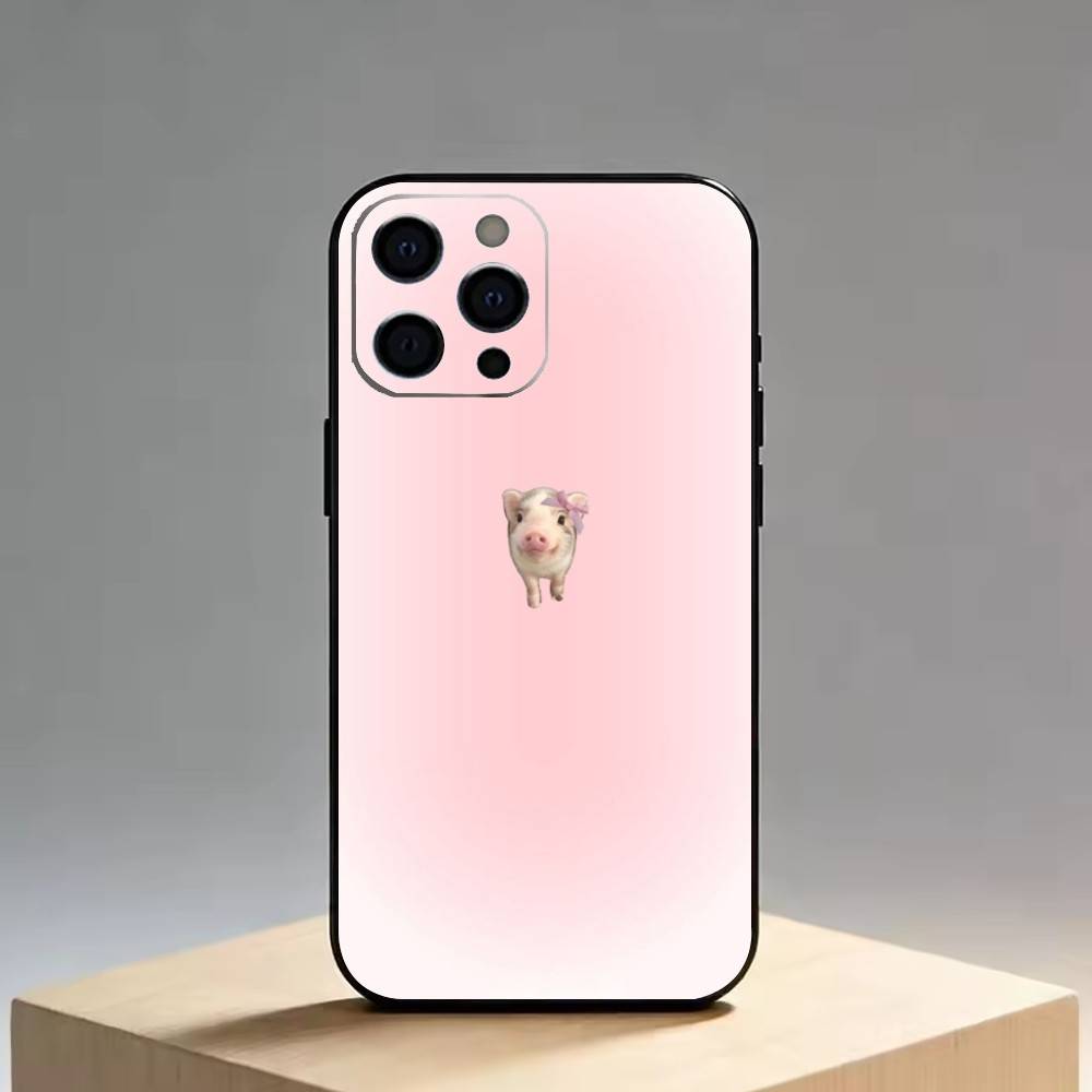 Милый ангел-поросенок Чехол для телефона Силиконовый Мягкий Для IPhone 17 16 15 14 13 12 11 X XR Plus Pro Max Plus