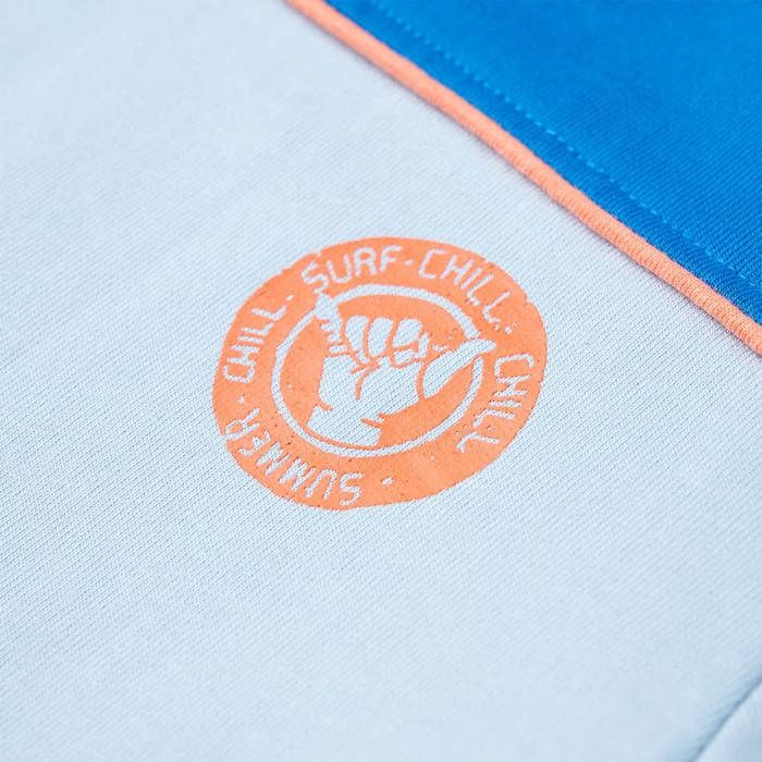 Sweatshirt pour enfants bleu vif et bleu clair 92/104/116/128/140