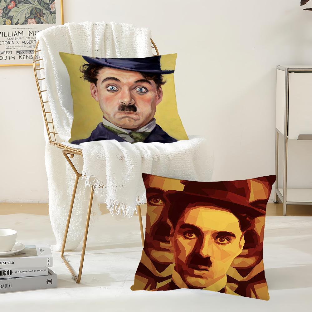 Mime C-Charlie C-Chaplin Pillow Case Office Cushions Suitable For Sofa Car Bedroom Decorative Cushion Cover