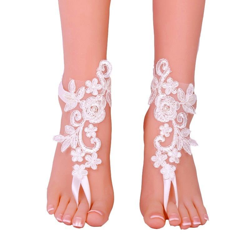 1 Pair Footwear Anklets Socks Even Toe Accessories Beach Wedding Supplies