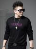 European Style Trendy Beaded Print Round Neck T-Shirt Men's 2025 New Autumn Long-Sleeve Base Shirt Men's Top