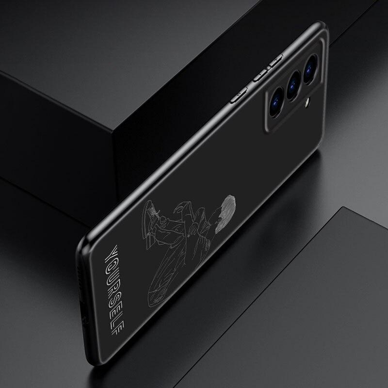 Чехол для телефона Love Yourself Art для Samsung Galaxy S22 Pro S21 S20 Ultra FE S10 Lite 5G S10E S9 S8 Plus, мягкий черный чехол из ТПУ