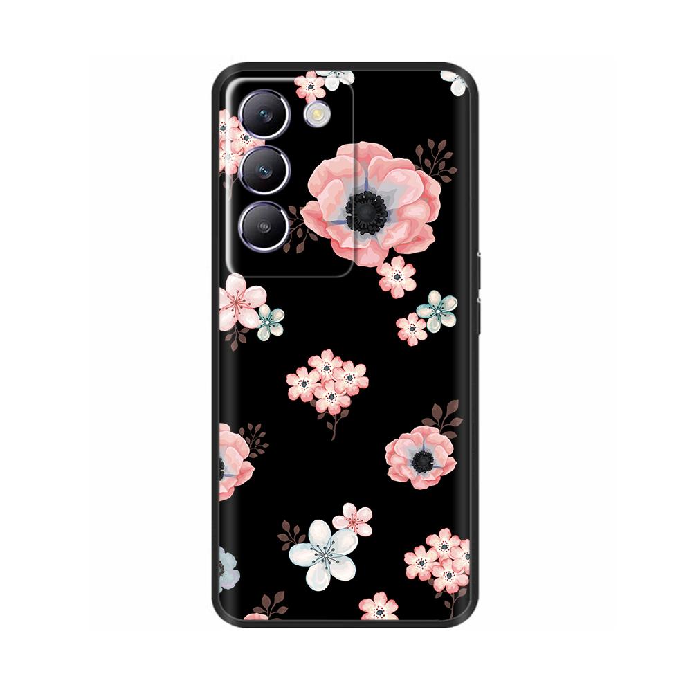 For Vivo V30 V40 SE Phone Case Shockproof Silicone Soft Bumper Cases For Vivo V40 SE V30 SE Luxury Painted Protection Back Cover