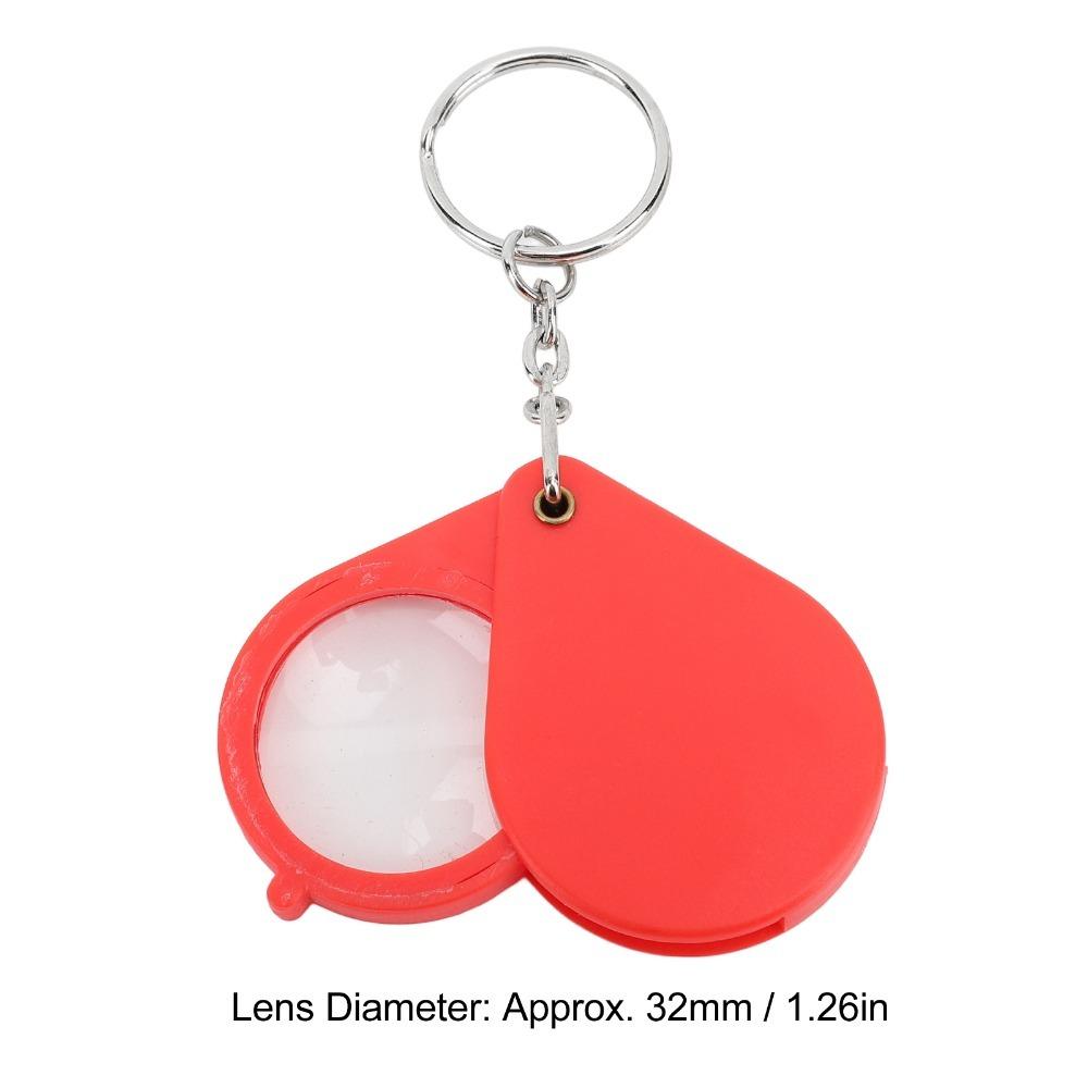 32mm Lens Diameter Pocket Magnifying Glass 10X Magnification Mini Magnifying Glass Outdoor Reading