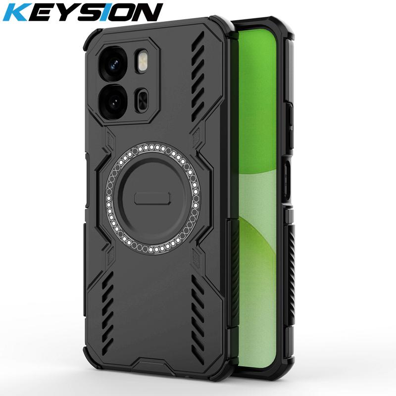 KEYSION Полый корпус с теплоотводом для OPPO A6x 5G A6 A6t Pro A6s 5G Мягкий силикон+ПК Магнитное охлаждение Ударопрочный чехол для телефона