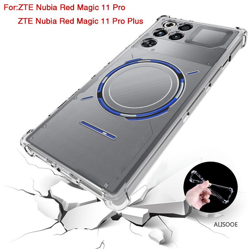 Прозрачный чехол для Nubia Red Magic 11 Pro Plus Чехол TPU Прозрачный Противоударный Защитный чехол для телефона Fundas Capa Coque