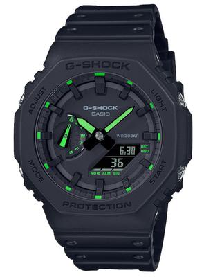 Casio ЧАСЫ Trend 49мм Размер Аналогово-цифровые G-Shock GA-2100-1A3ER Черный, Черный, уникальный, GA-2100-1A3ER-AMZUK.