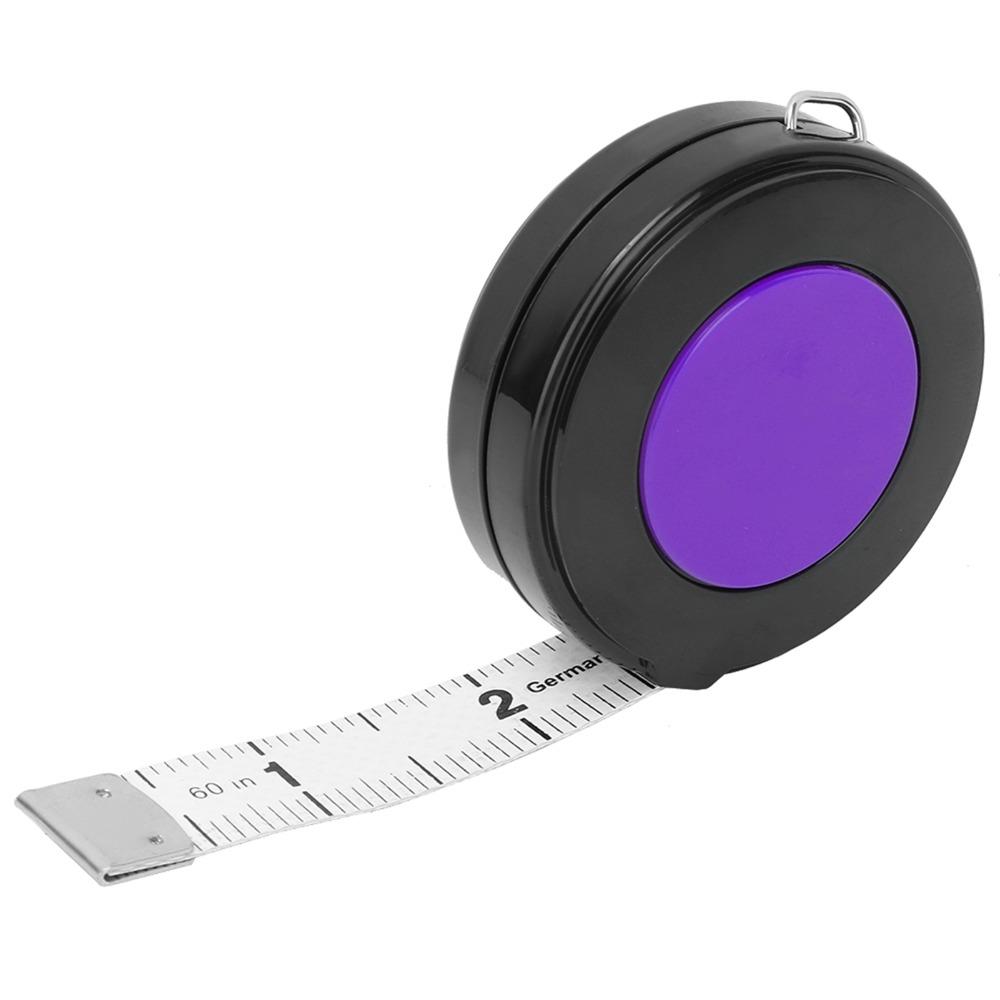 1pcs Purple &Red &White &Green Soft Retractable Ta Portable Cloth Measuring Ruler Home Craft
