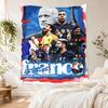 Football Team Vintage Tapestry Retro Boho Perfect for Living Room Dorm Wall Balcony Multipurpose Hand Painted Style Gift for New Home