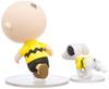 UDF Ультра Детальная Фигурка Серия PEANUTS 11 ЧАРЛИ БРАУН примерно готовая фигурка и СНУППИ, высота 94/42 мм, окрашенная,
