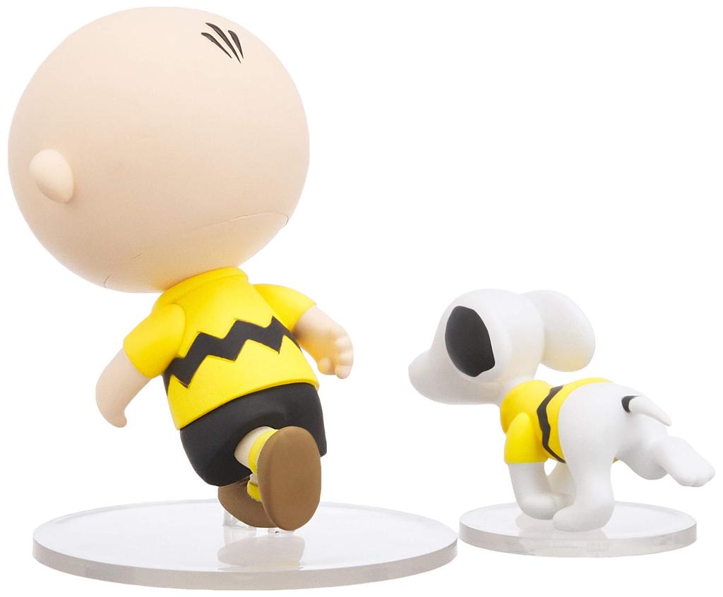 UDF Ультра Детальная Фигурка Серия PEANUTS 11 ЧАРЛИ БРАУН примерно готовая фигурка и СНУППИ, высота 94/42 мм, окрашенная,