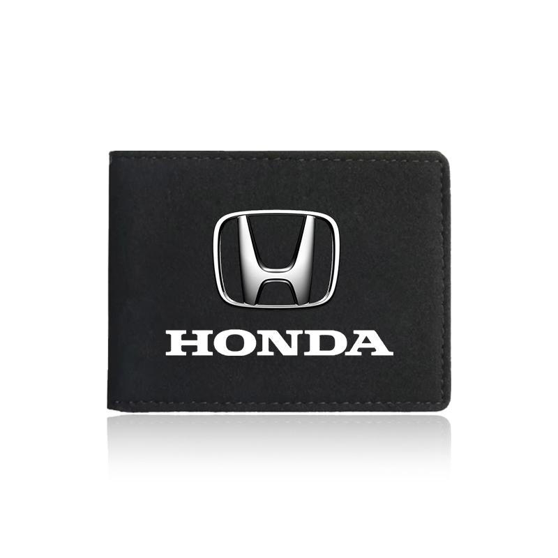 PU Leather Credit Card Case Car Driving Documents Protective Case For Honda Fit Mugen Insight Type S R VTEC DOHC Modulo Vezel Legend RR Si