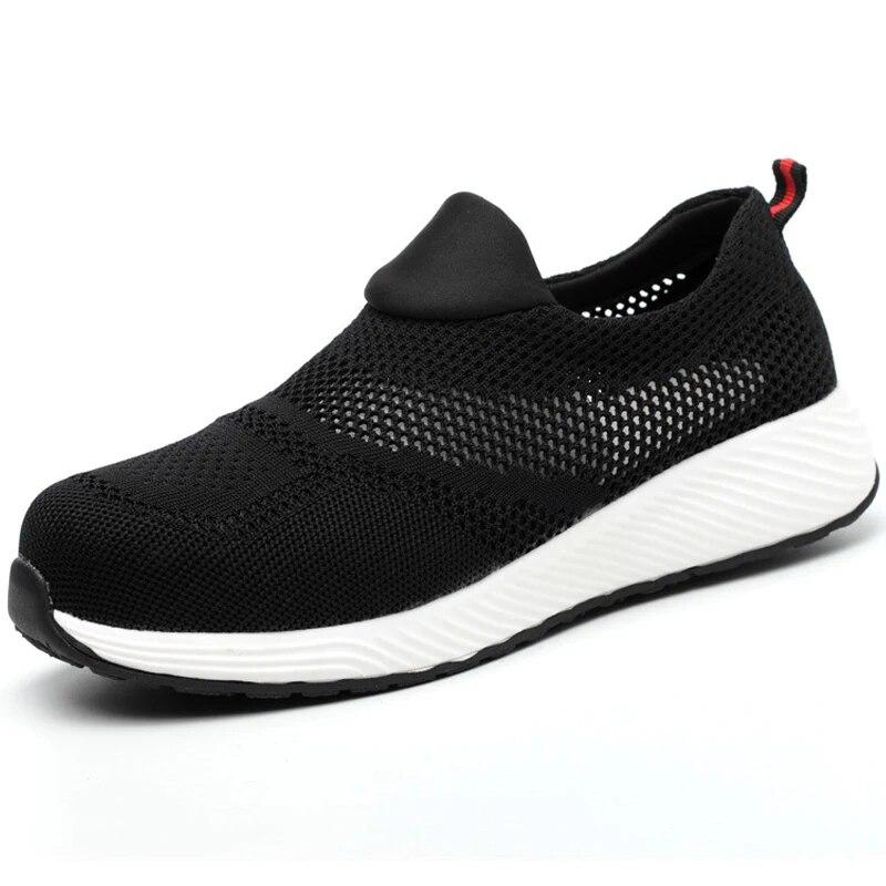 Est Рабочая обувь, женская защитная обувь с защитой от ударов и проколов, мужская защитная обувь со стальным носком, легкие удобные кроссовки