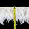Feather White Turkey Feathers Trim 10-15cm/4-6inch Natural Feather Ribbon for Sewing Clothing Fringe Plumes Wedding Decoration