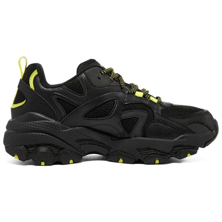 Skechers DLites Ткань Синтетическая кожа Низкие папины кроссовки Мужские кроссовки Черный 894166-BKLM