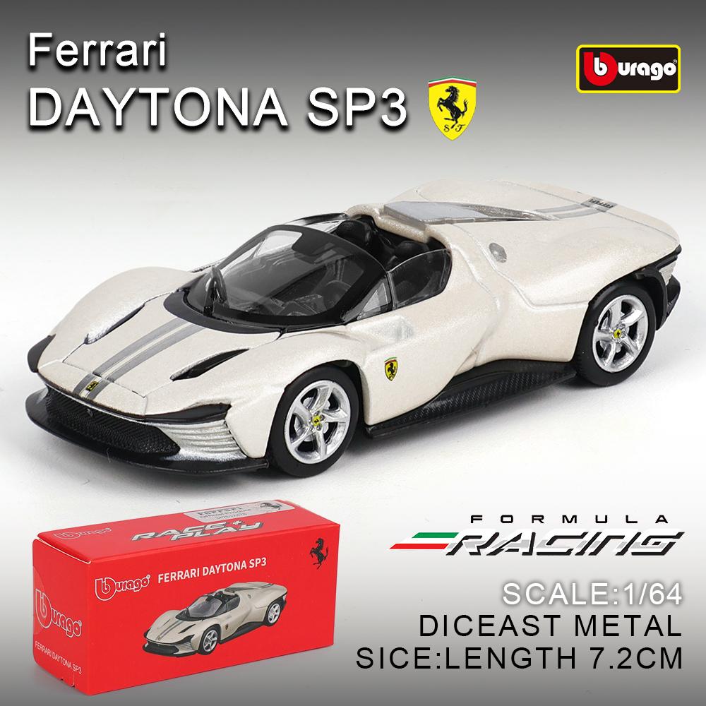 Ббураго 1:64 настоящих Феррари SP1 812 COMPETIZIONE ENZO F40 F12TDF SF90 серия моделей автомобилей детские рождественские подарки мальчику игрушки