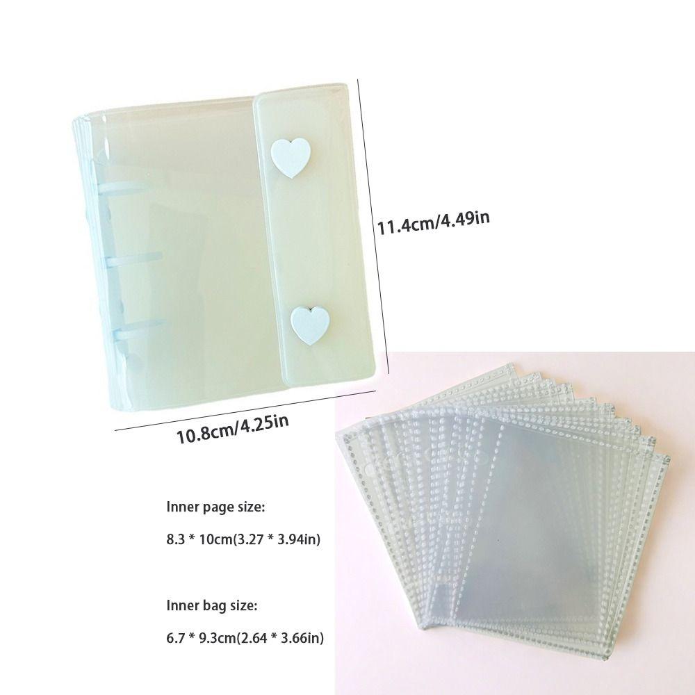 PVC Clear Idol Card Collect Book A8 Kpop Photocard Holder Cute Binder Photo Album Cover