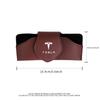 CRWOQ1 1/2Pcs Car Glasses Clip Sun Visor Sunglasses Leather Storage Case For Tesla Model 3 Y S X Roadster Cybertruck Juguete SpaceX