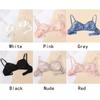 Women's Glossy Mulberry Silk Bras Wireless Underwear Ultrathin Silk Bra Comfortable Double-sided