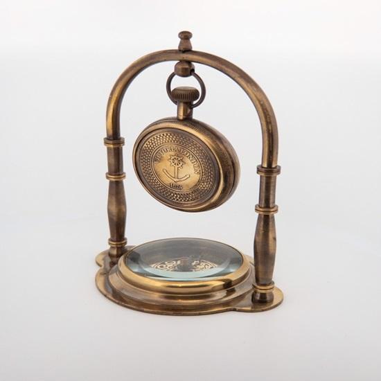 15,24 см настольные часы в викторианском морском стиле и полочные каминные часы с компасом, декор для домашнего офиса, классическое украшение камина