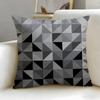 Geometric Line Texture Cushion Cover Soft  EasyWash Pillow Case  Versatile for Couch Bed Travel and Office