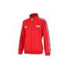 Li Ning Sports Lifestyle Series Letter Logo Trimmed Stand воротник Кардиган Толстовка Женская толстовка Красный AWDRD28-2