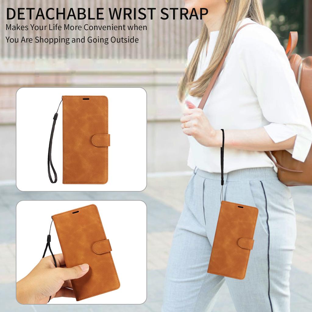 Suitable for iPhone 17 phone case, Apple 17E phone leather case, anti-scan protection, Samsung S25 flip cover, Xiaomi
