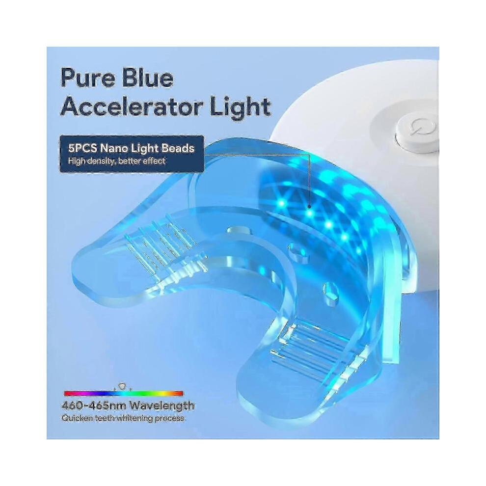 Teeth Whitening Kit Teeth Whitening Kit with Led Light - Teeth Whitening Kits Teeth Whitener Including Mouth Tray 12 Teeth Whitening Gels 3 Desensitiz