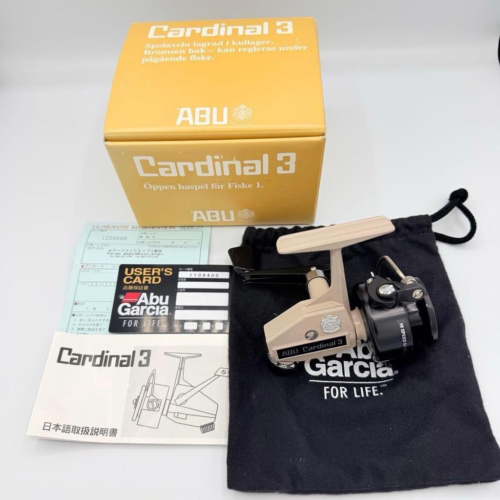 Used Abu Garcia Abu Cardinal 3 spinning reel with box and instructions