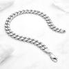 Men' Silver Bracelet SOLID 7mm 925 SILVER Bracelet Armor Gift