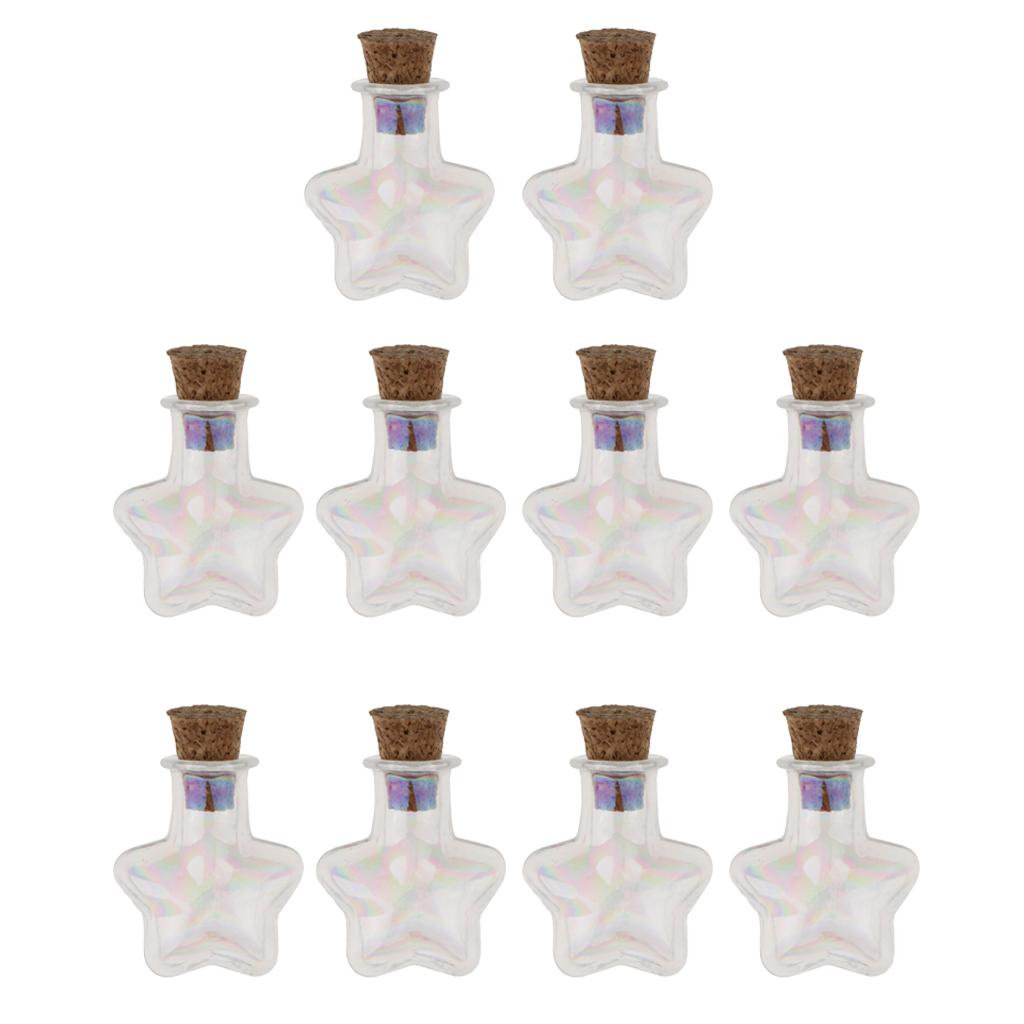 10 Pieces Mini Cork Bottle for DIY, Christmas Wedding And Party Halloween Decorations Accessories -