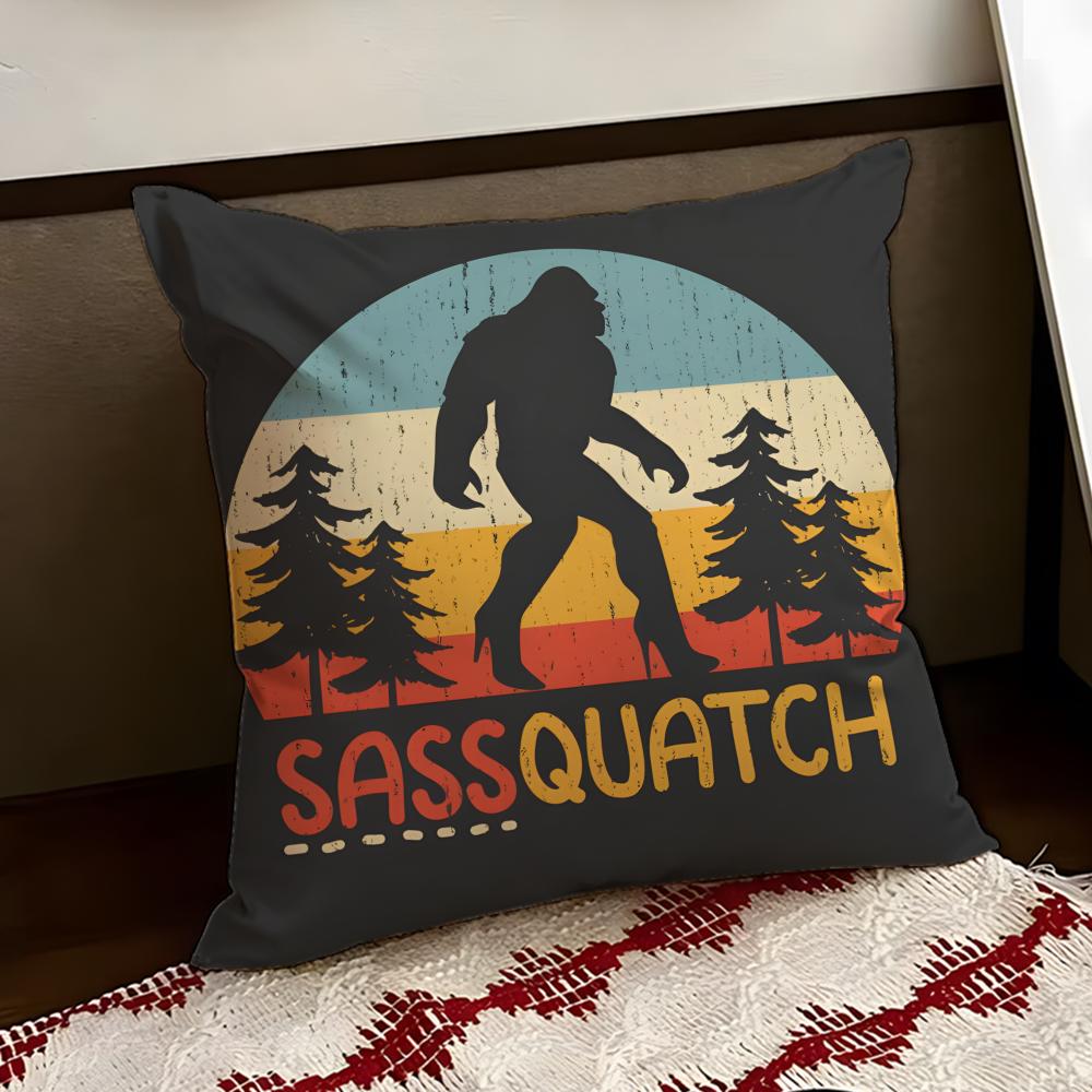 Чехол для подушки Sassy the SasquatchS Двусторонний Мягкий Прочный Чехол для Подушки для Дома Автомобиля Многоцелевой для Повседневного Комфорта