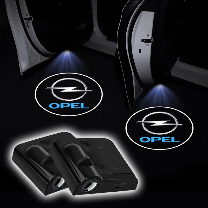 1/2pcs LED Car door universal projector high-definition welcome lights For Opel Insignia Astra Antara Meriva Zafira H G Corsa NE9
