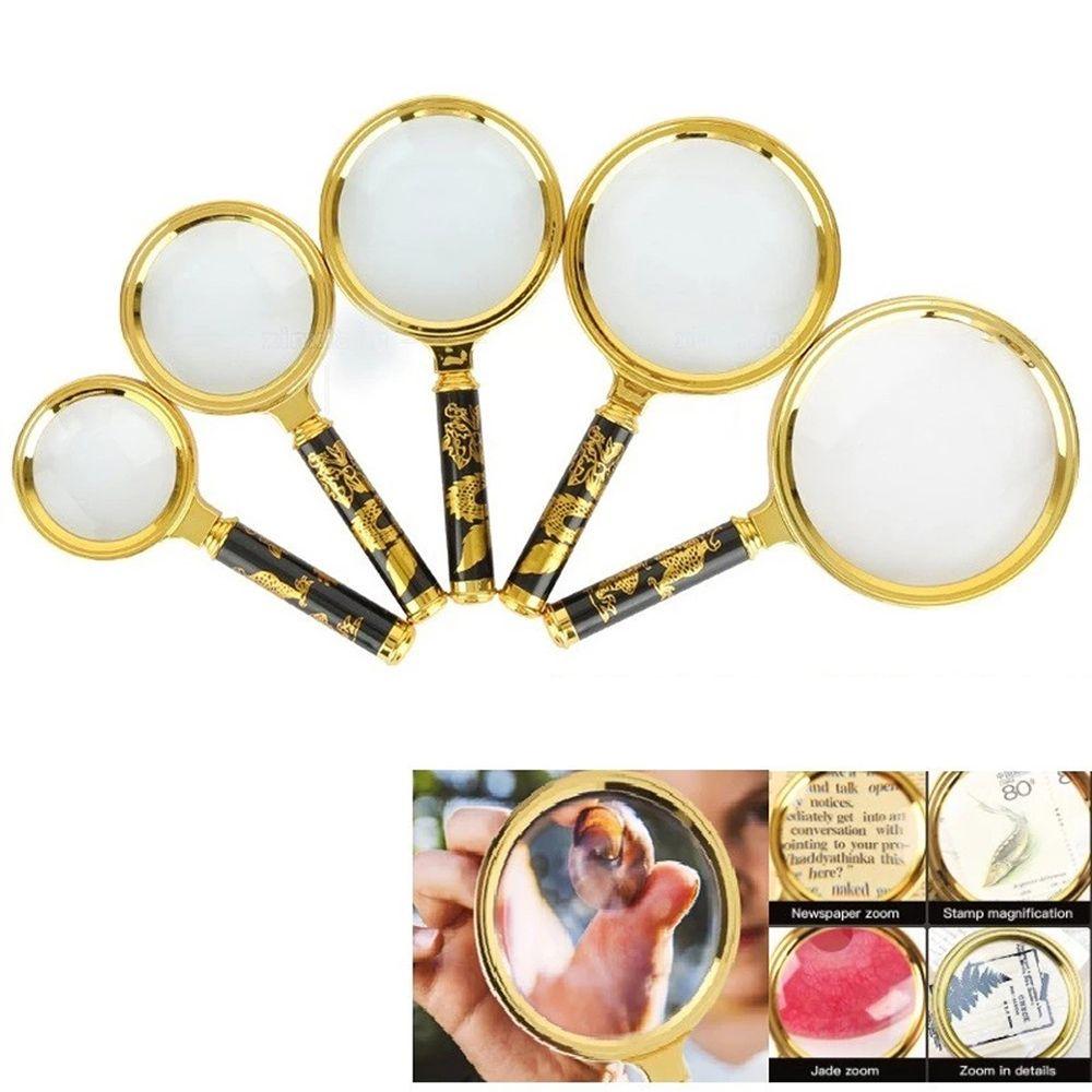 Quality 60/70/80/90/100mm HD Handheld Microscope Magnifying Glass Lens Reading Jewelry Magnifiers
