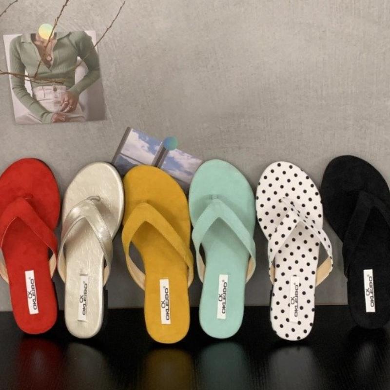 Новые летние женские повседневные шлепанцы с перемычкой между пальцами, женские удобные уличные пляжные отпускные балетки, шлепанцы