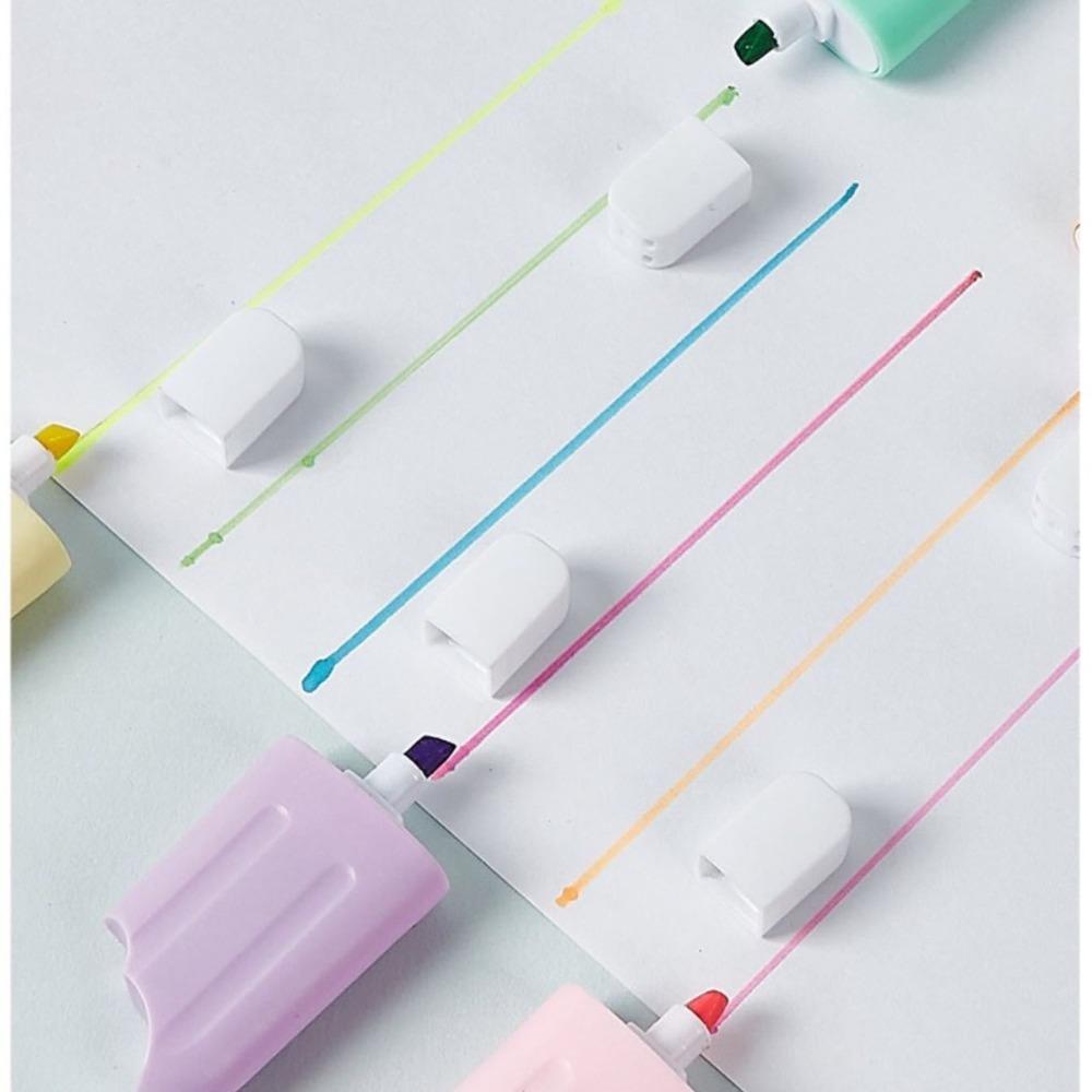 6 шт./лот Каваий хайлайтеры Мини маркер для граффити Милые ручки-маркеры с блестками