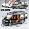 1:24 сплава автобус BenzS Sprinter MPV Van сплав игрушечный автомобиль литья под давлением модель MPV звук свет отступить детский подарок мальчики для игрушек