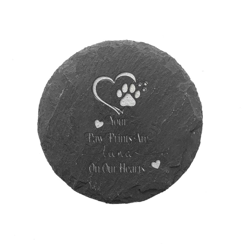 Personalized Dog Memorial Stones Paw Prints Stones Grave Markers Personalized Cat Grave Marker Plaque Stone for Dog Cat