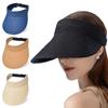 Women Sun Hat Raffia Sunshades Straw Hat Breathable Empty Top Sports Hat for Straw Hat Breathable for Casual Sport