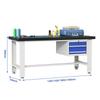 Heavy-Duty Workshop Workbench with 2 Drawers