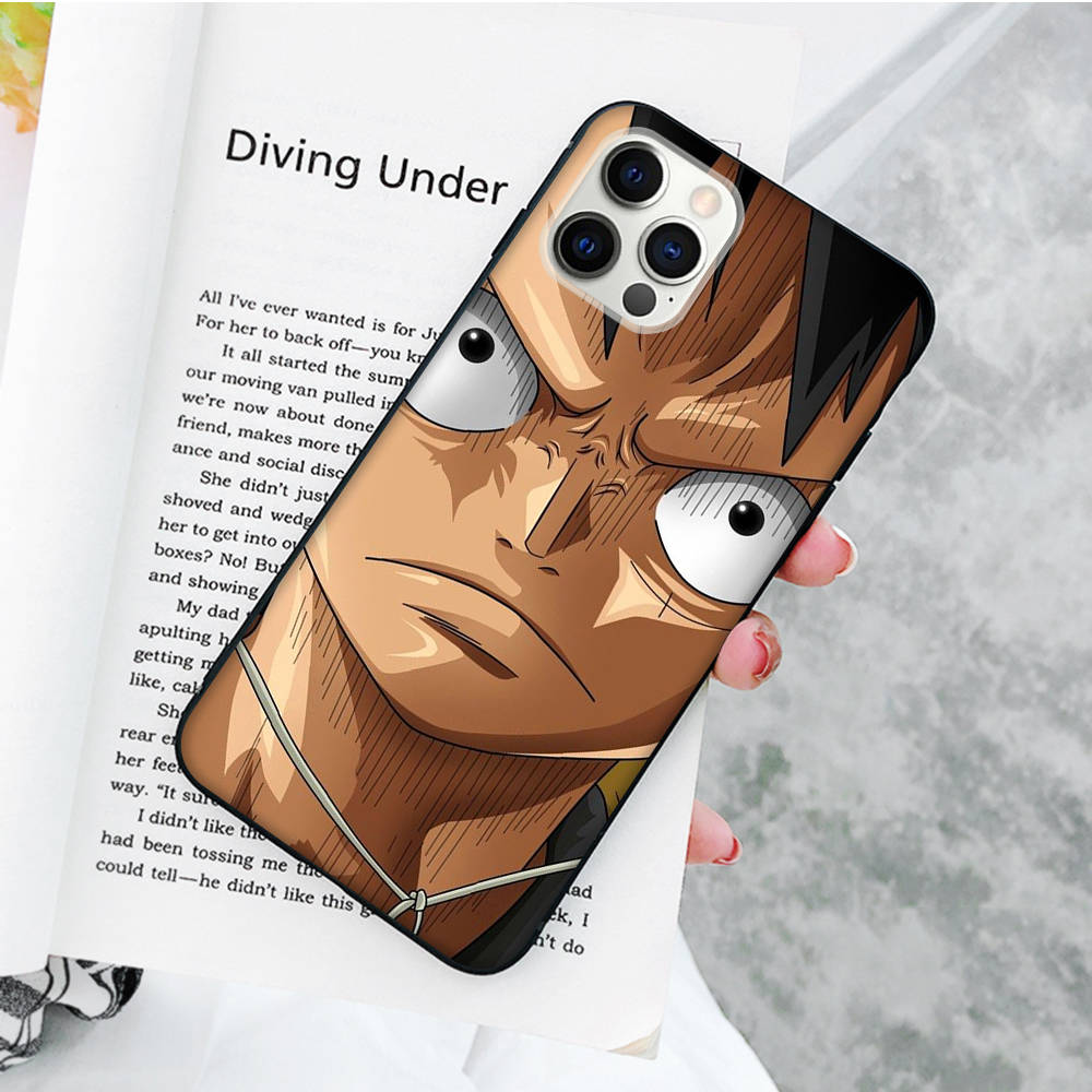 JW72 цельный черный мягкий чехол Luffy для OPPO Reno 8 6 5 4 Pro Plus Find X3 A17 A3 A31 A38 A40 A53 A54 A55 A74 A76 A78 A77 A80 A94 A95 A96 Lite