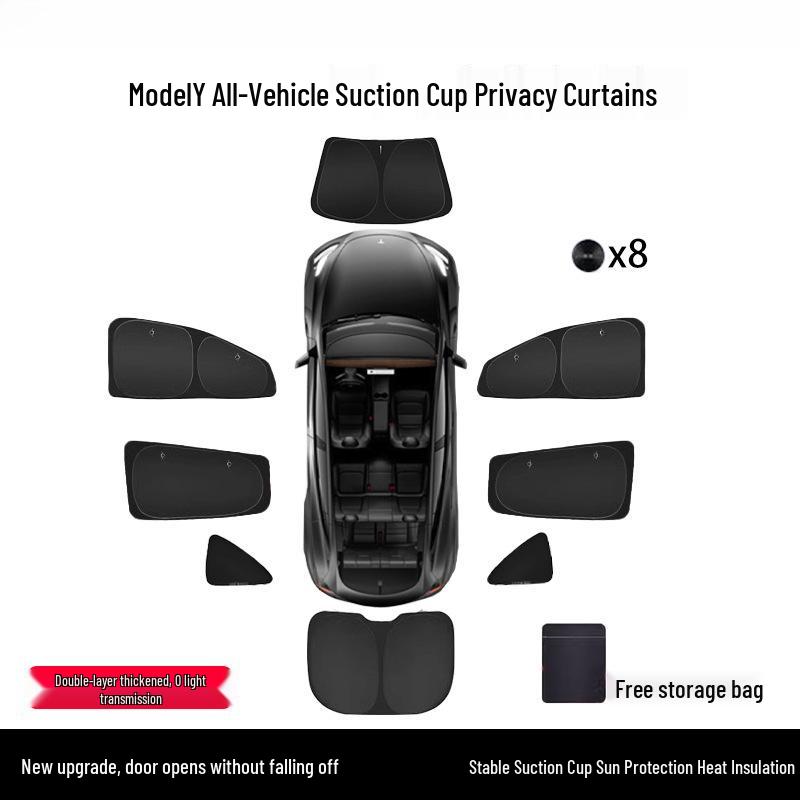Солнцезащитный козырек для бокового окна Tesla Model Y (рестайлинг) - Защита от солнца и теплоизоляция
